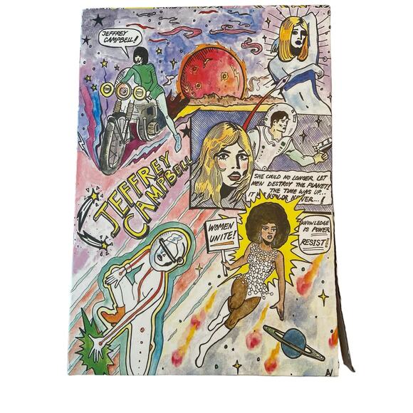 Jeffrey Campbell Cowboy Dagget Western Boots Leather Festival Party Boho Sz 7 - Picture 14 of 15